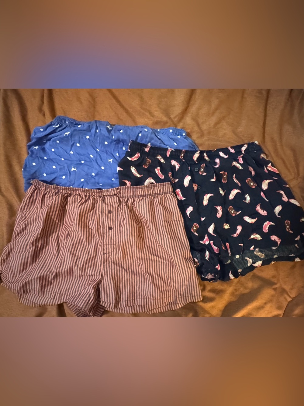 3 Victoria Secret Pink Boxer Sleep Short
